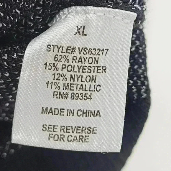 Adrienne Vittadini keyhole pullover shimmer sweater women's XL - Picture 7 of 8